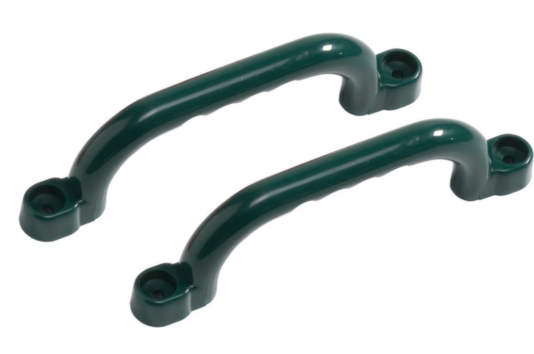 Short Plastic Handle Grips Green